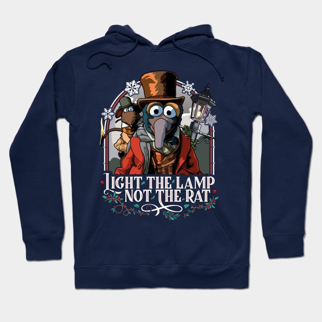 Muppet Christmas Carol - Light the Lamp Not the Rat Hoodie by RetroReview